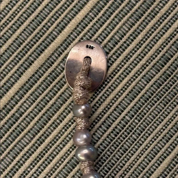 Chan Luu soft grey pearl metallic cord naked wrap adjustable bracelet - Picture 8 of 13